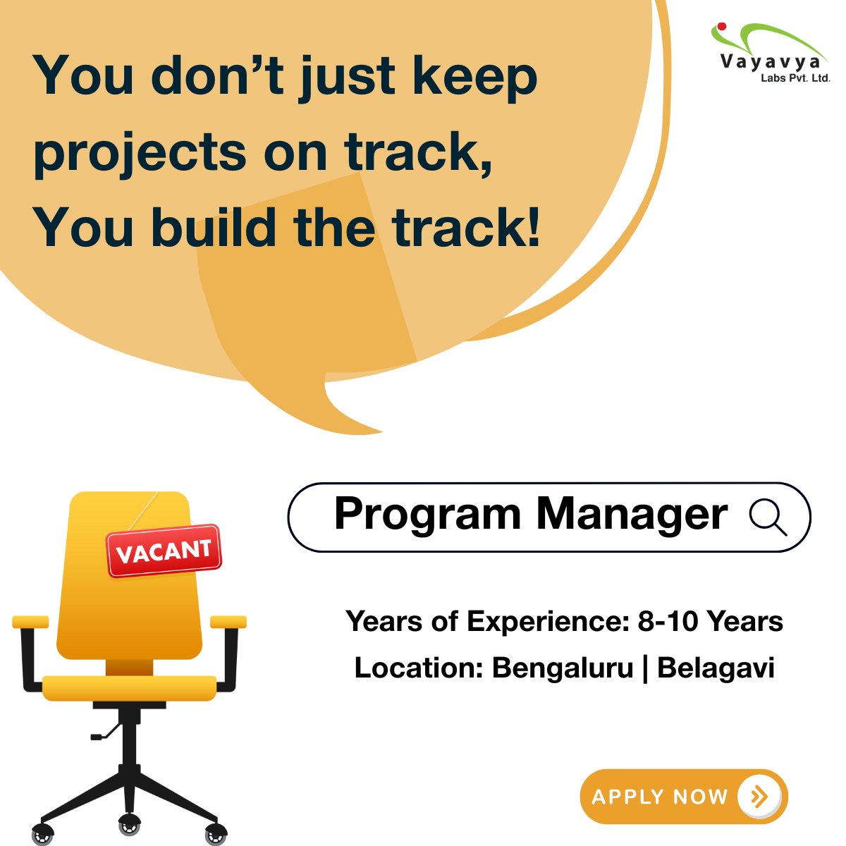 vayavya's tweet image. If you lead with intention and execute with precision, this role is for you!
Apply here: vayavyalabs.com/current_openin…
#ProgramManager #JobsInBangalore #BelgaumJobs #TechHiring #WeAreHiring #LeadershipInTech #CareerOpportunity #NowHiring #HiringInBelgaum #EngineeringJobs #Embedded