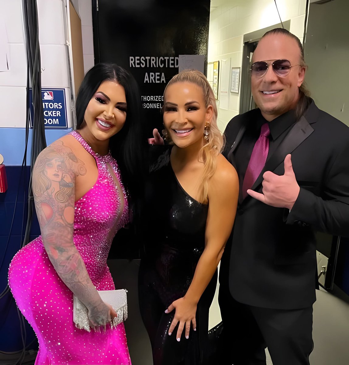 <a href="/TherealRVD/">Rob Van Dam</a> And His Wife <a href="/TheKatieForbes/">KatieForbes</a> With <a href="/NatbyNature/">Nattie</a>. ❤️
