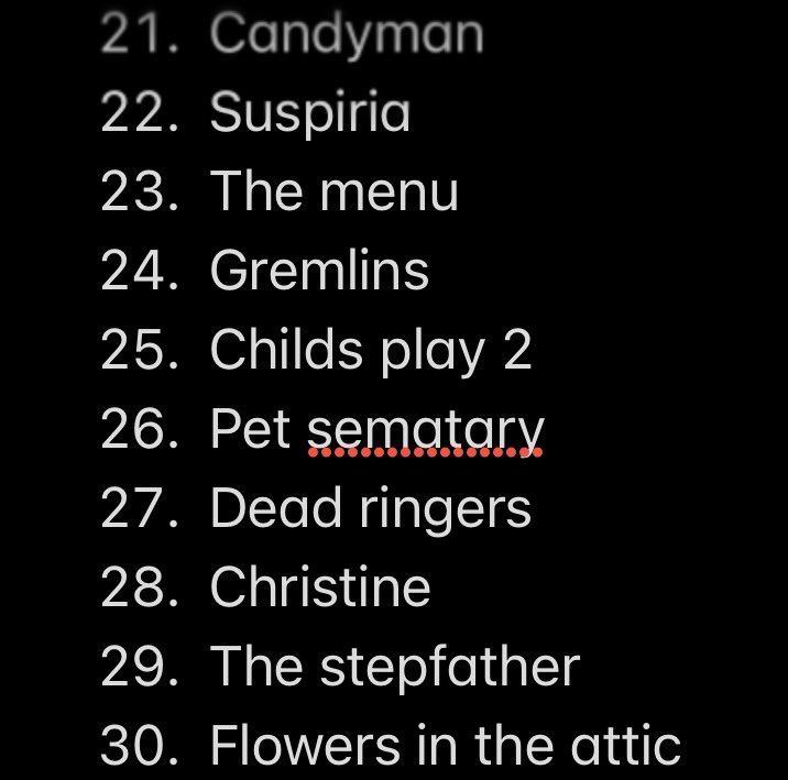 missnightdemonz's tweet photo. 🚨‼️LOOKING FOR NEW MOOTS‼️🚨

!!Retweet pls!!

#Horrortwt/#filmtwt

My favorite horror movies:

Updated my list (these are in order of how i prefer them, the rest down below)

1. Possession
2. The shinning
3. A nightmare on elm street
4. Night of the demons
5. Sleepaway camp
6. Rocky horror picture show
7. The craft
8. The lost boys
9. Rosemary’s baby
10. Braindead/dead alive