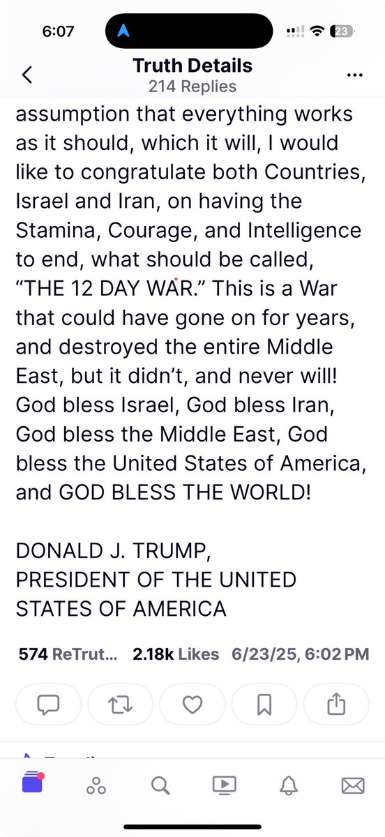 The “12 Day War” between Iran and Israel is over! Thank God! #donaldjtrump #IsraelIranConflict