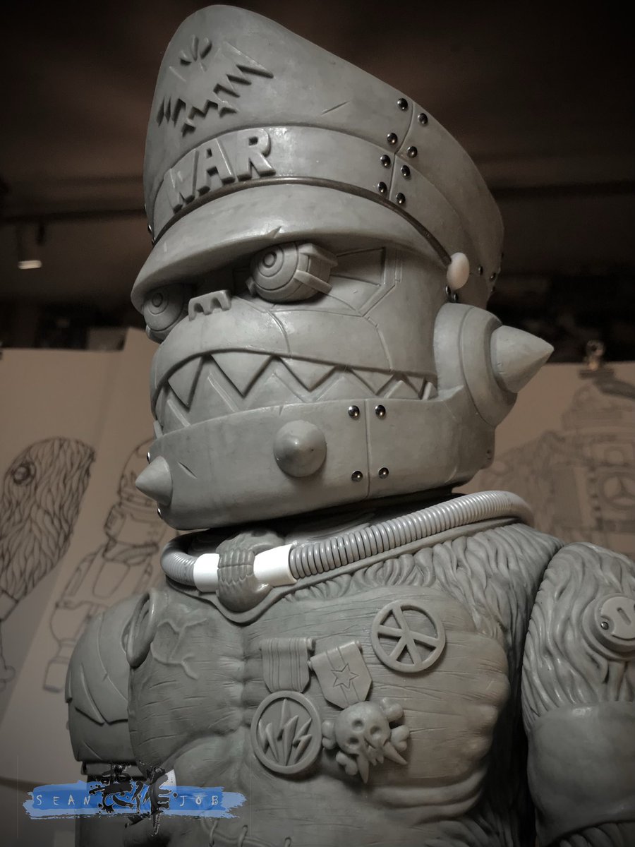 Seanjob_X's tweet photo. THE IRON CLAW - SUPREME LEADER GORDO
Robot head (additional head sculpt)

#sotakutoys #brackmetal #brackmetaltoys #sofubi #softvinyltoy #sofvitokyo #ソフビ #arttoy #designertoy #vinyltoys  #Sculpture #prototype  #Artist #SeanJob #喪作 #原型師 #搪膠 https://t.co/jfTNJllsQP