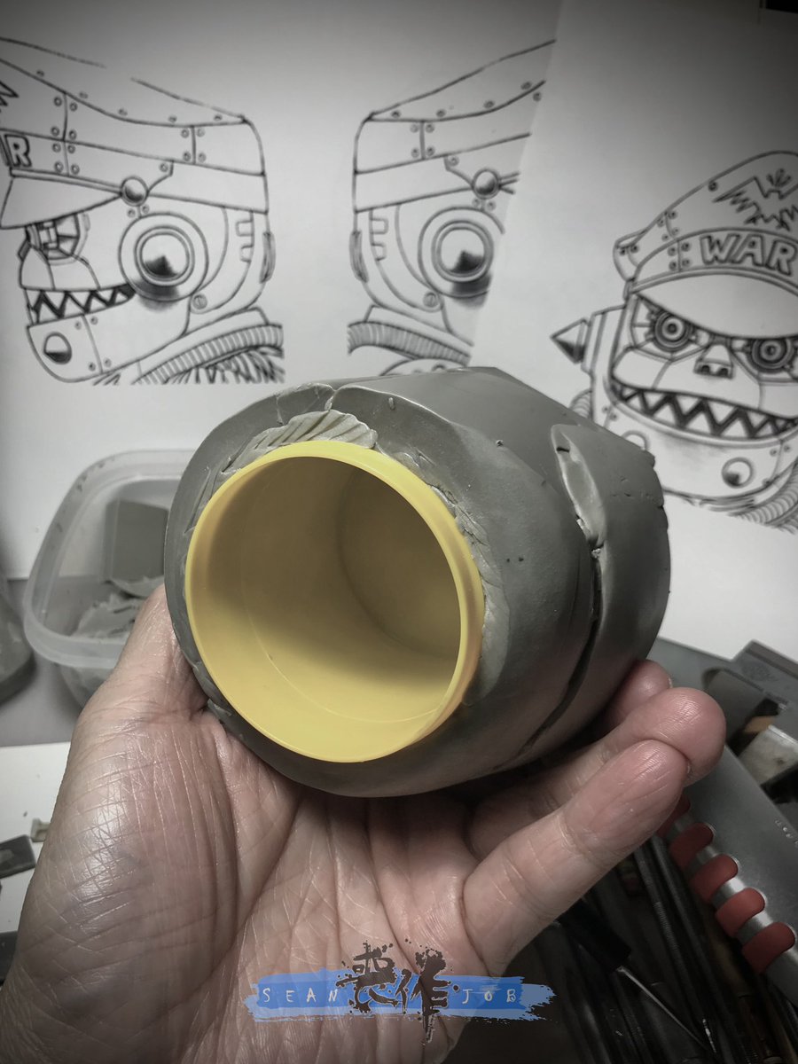 Seanjob_X's tweet photo. THE IRON CLAW - SUPREME LEADER GORDO
Robot head (additional head sculpt)

#sotakutoys #brackmetal #brackmetaltoys #sofubi #softvinyltoy #sofvitokyo #ソフビ #arttoy #designertoy #vinyltoys  #Sculpture #prototype  #Artist #SeanJob #喪作 #原型師 #搪膠 https://t.co/jfTNJllsQP
