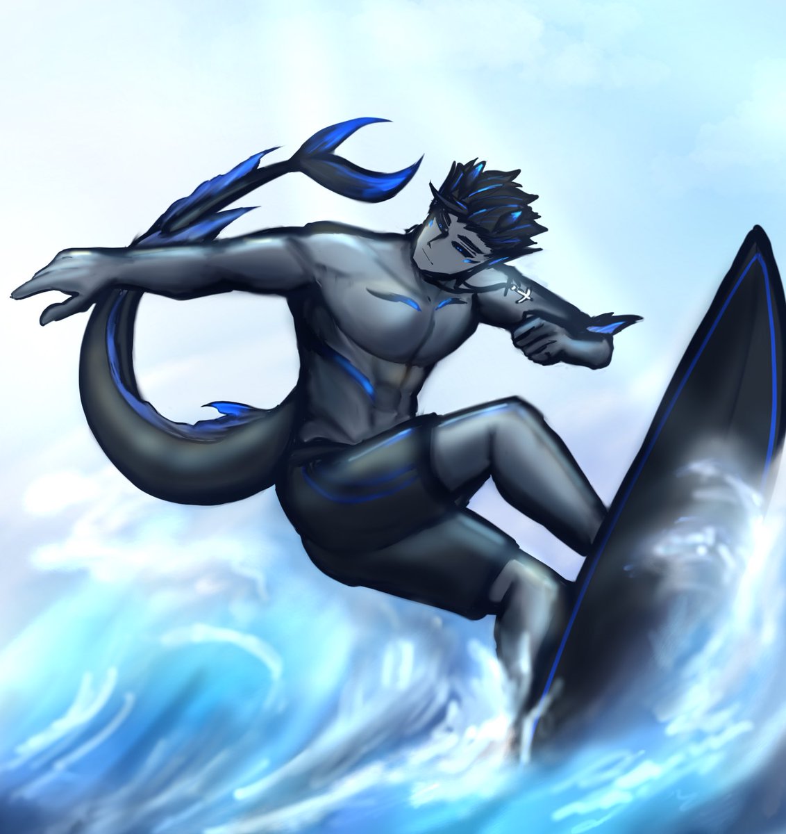 #SnS_mpcss5 

แถวชายหาดที่มีคนน้อยตัวของเดนิสเองก็กำลังโต้คลื่นอย่างสบายใจมีโอกาสแล้วจะไม่มาโต้คลื่นได้ไงล่ะ

(มาช้าแต่มานะคะเอาเจ้าเดนิสมาเล่นเซิร์ฟครับ~)