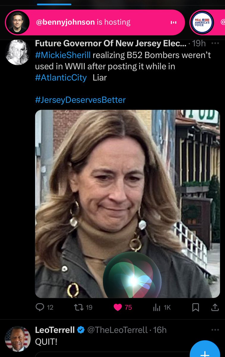 The Beacon of Freedom (@beacon_freedom) on Twitter photo <a href="/RepSherrill/">Rep. Mikie Sherrill</a> CEASEFIRE DECLARED BY IRAN 🇮🇷
They shot their 12 very small missiles symbolically to counter the 12 that decimated their nuclear program.
If demented Biden or cackling Kamala were in charge the world would be a different place.
( crickets from lyingHelicopter 🚁 Mikie ) <a href="/RepSherrill/">Rep. Mikie Sherrill</a> CEASEFIRE DECLARED BY IRAN 🇮🇷
They shot their 12 very small missiles symbolically to counter the 12 that decimated their nuclear program.
If demented Biden or cackling Kamala were in charge the world would be a different place.
( crickets from lyingHelicopter 🚁 Mikie )