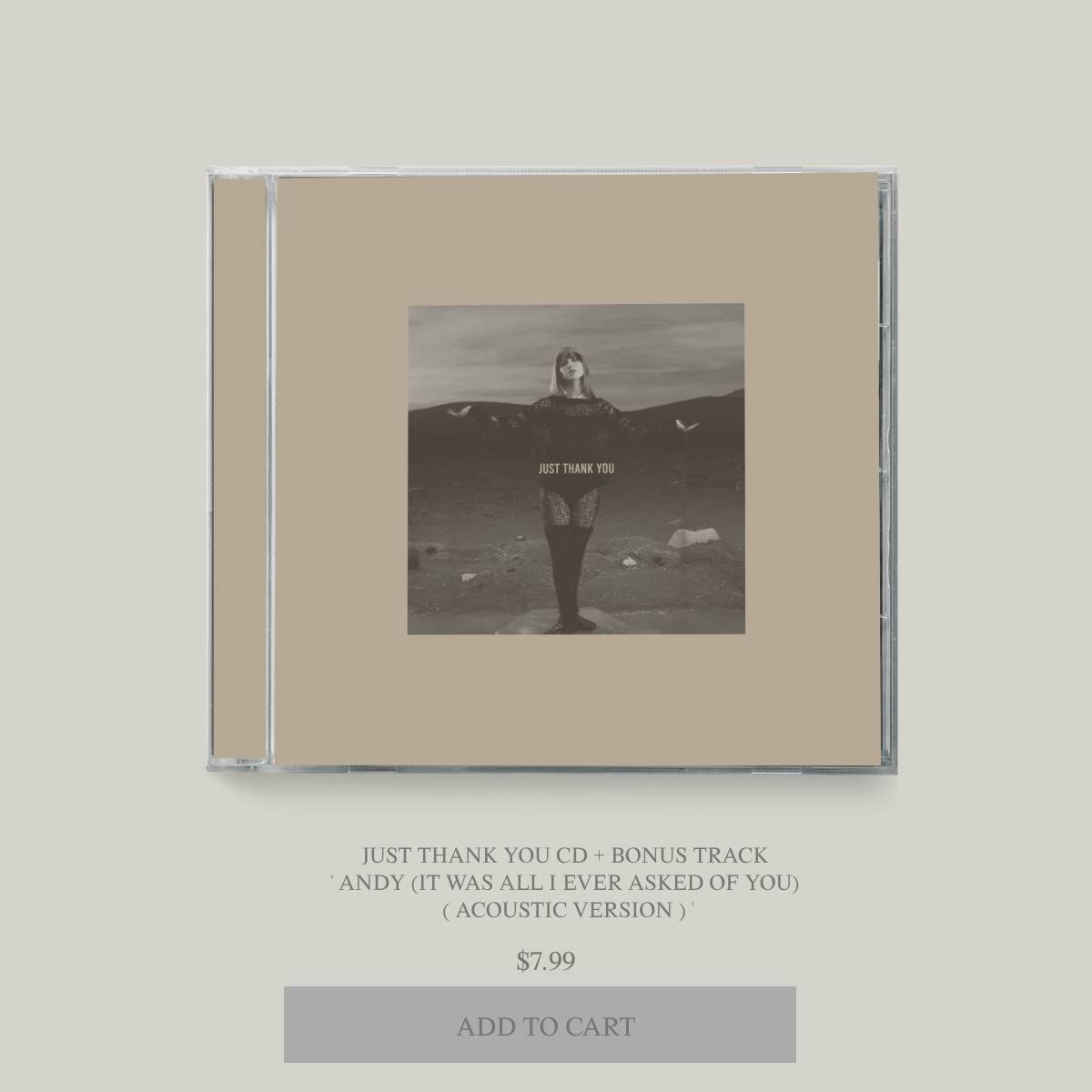 motherfvckingx's tweet photo. ⸻✩ [𝐈𝐍𝐒𝐓𝐀𝐆𝐑𝐀𝐌 𝙿𝙾𝚂𝚃] 
𝐉𝐔𝐒𝐓 𝐓𝐇𝐀𝐍𝐊 𝐘𝐎𝐔 - BONUS TRACK

TIEMPO. Era lo único que ella pedía de ti. Ahora usa ese tiempo para PRE-ORDENAR #AAJTK CD + Bonus Track "Andy (It Was All I Ever Asked Of You) (Acoustic Version)"

Disponible solo por 24 horas. https://t.co/AdThPjzL0S