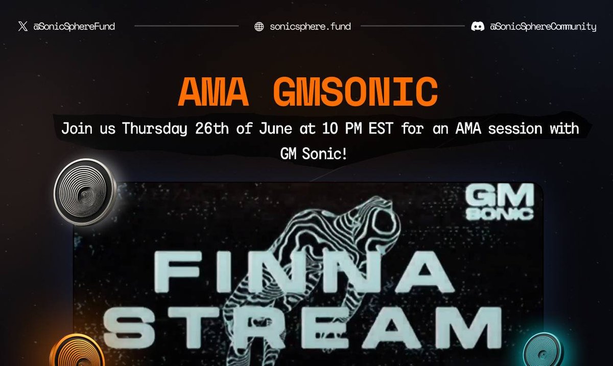 This Thursday the 26th at 10PM ET we are joining @0xGMSONIC live to talk all things SonicSphere

Before that happens let’s take a moment to highlight who GMSONIC is and why they matter to the <a href="/SonicEcosystem/">Sonic Eco</a>  $S

🧵👇