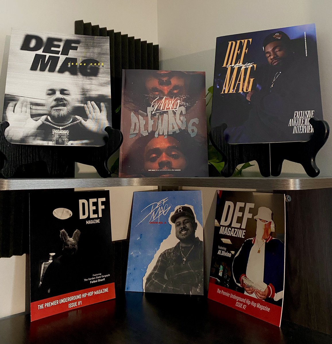 Def_Magazine_'s tweet image. All 6 issues of DEF Magazine are available at staydef.com ‼️‼️
Two years of incredible underground hip-hop chronicled by talented writers and artists from around the world
Over a dozen U.S. states, six countries, and four continents represented in these issues 🌎