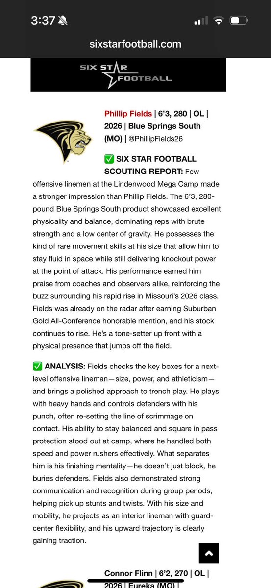 Phillip Fields (@phillipfields26) on Twitter photo Thank you <a href="/sixstarfootball/">Six Star Football | PLUS+</a> for the write up! <a href="/JJPaul53/">Jed Paulsen</a> <a href="/vannessk65/">Kyle Van Ness</a> <a href="/CoachPum/">Coach</a> <a href="/bshsfootball/">BSHS Football</a> Thank you <a href="/sixstarfootball/">Six Star Football | PLUS+</a> for the write up! <a href="/JJPaul53/">Jed Paulsen</a> <a href="/vannessk65/">Kyle Van Ness</a> <a href="/CoachPum/">Coach</a> <a href="/bshsfootball/">BSHS Football</a>