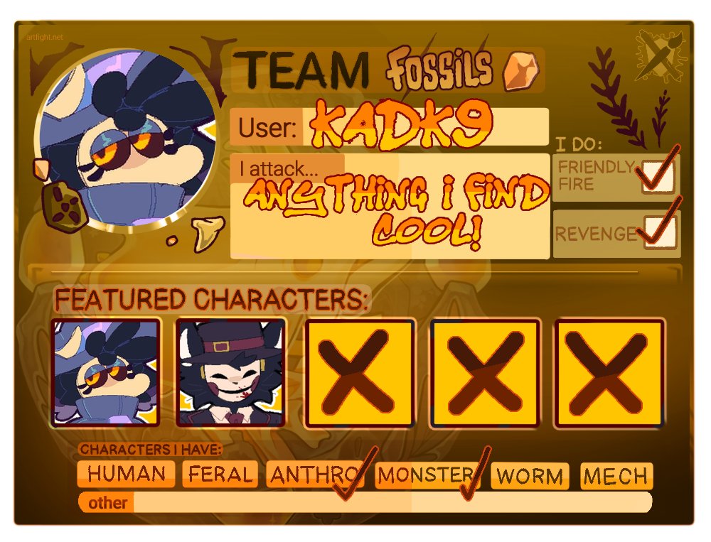 PossiblyK9's tweet image. fuck it why not artfight.net/~KadK9
