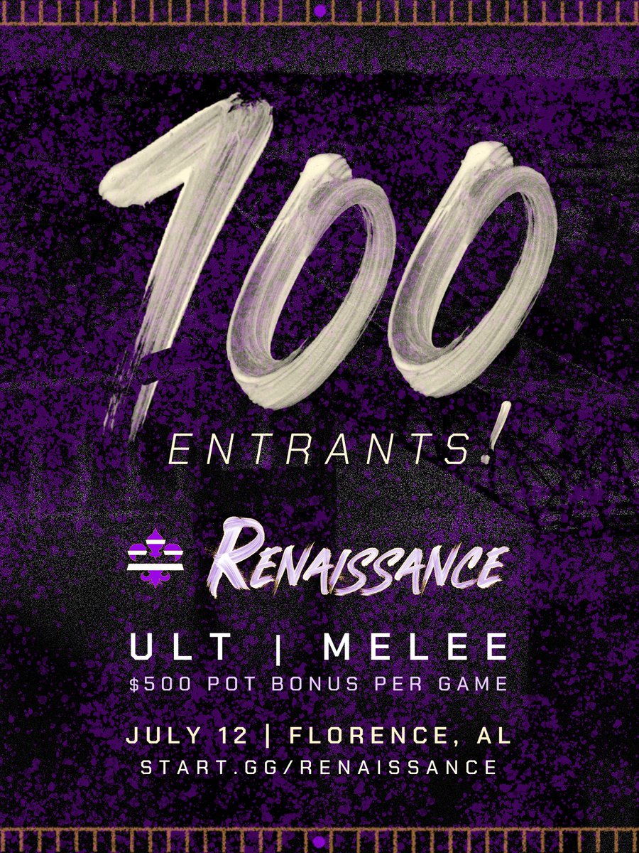 Can't believe we made it here!

Now let's see how much further we can go, before sign ups close...

‼️ RENAISSANCE SIGN-UPS CLOSE JULY 5TH‼️

You still have time before it closes, but don't wait!!

🔗 In replies