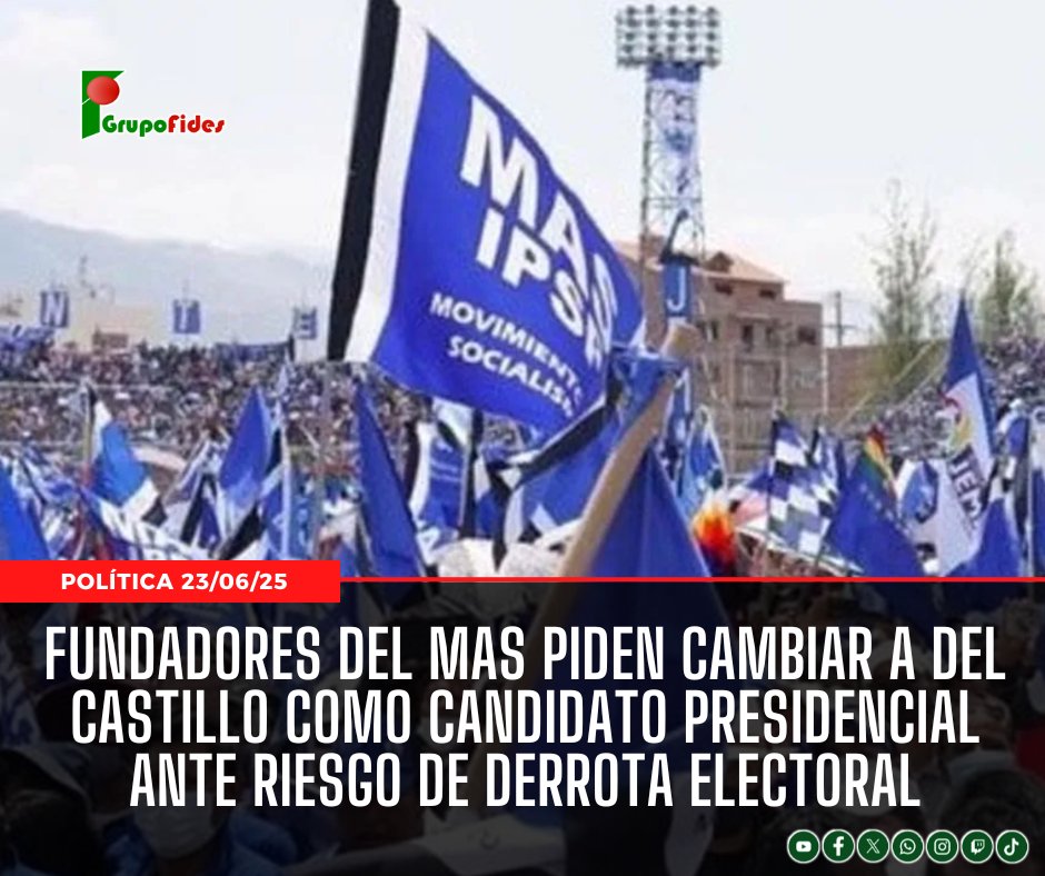 🟩 #GrupoFides | #RadioFidesCochabamba Román Loayza, fundador del MAS, insiste en la necesidad de cambiar el binomio del MAS, señalando que se aplicó “dedazo” en la selección de los postulantes.
Lea la nota aquí 👉 radiofides.com/es/fundadores-…