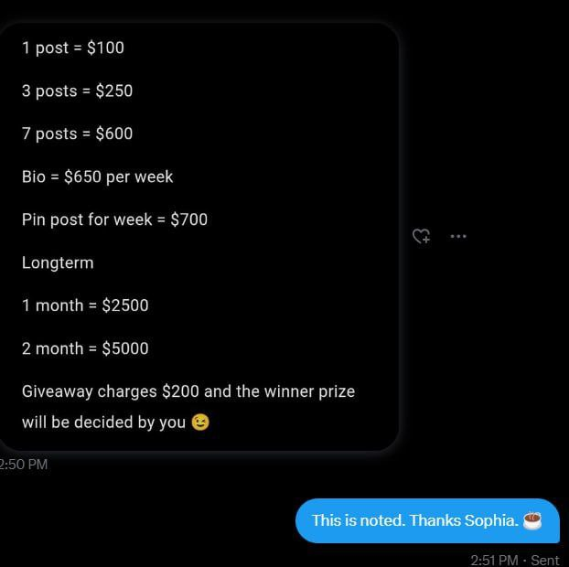 1/5 — Promoted, Then Dumped: Beware of Paid $SUI Influencers

This is a community warning to beware of paid $SUI KOLs promoting pump-and-dump schemes to their audiences, in exchange for payment. The captioned photos are from a KOL account involved in the case study below. This is