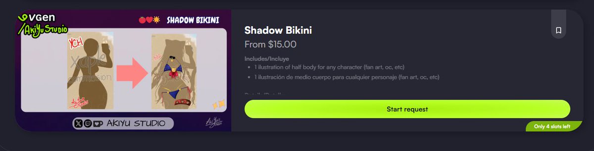 AkiYuStudio's tweet photo. new slots available! :3 #Vtuber #VtuberEN #shadowbikini https://t.co/OWvYDOI305
