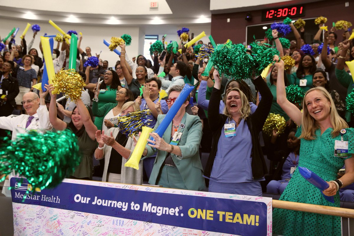 MedStarWHC's tweet image. .@MedStarWHC did an awesome thing today! We earned the prestigious Magnet® designation from @anccofficial! This honor, achieved by only 10% of U.S. hospitals, recognizes our commitment to #nursingexcellence. Congratulations to our team! ms.spr.ly/6010SxeWO #MagnetRecognition