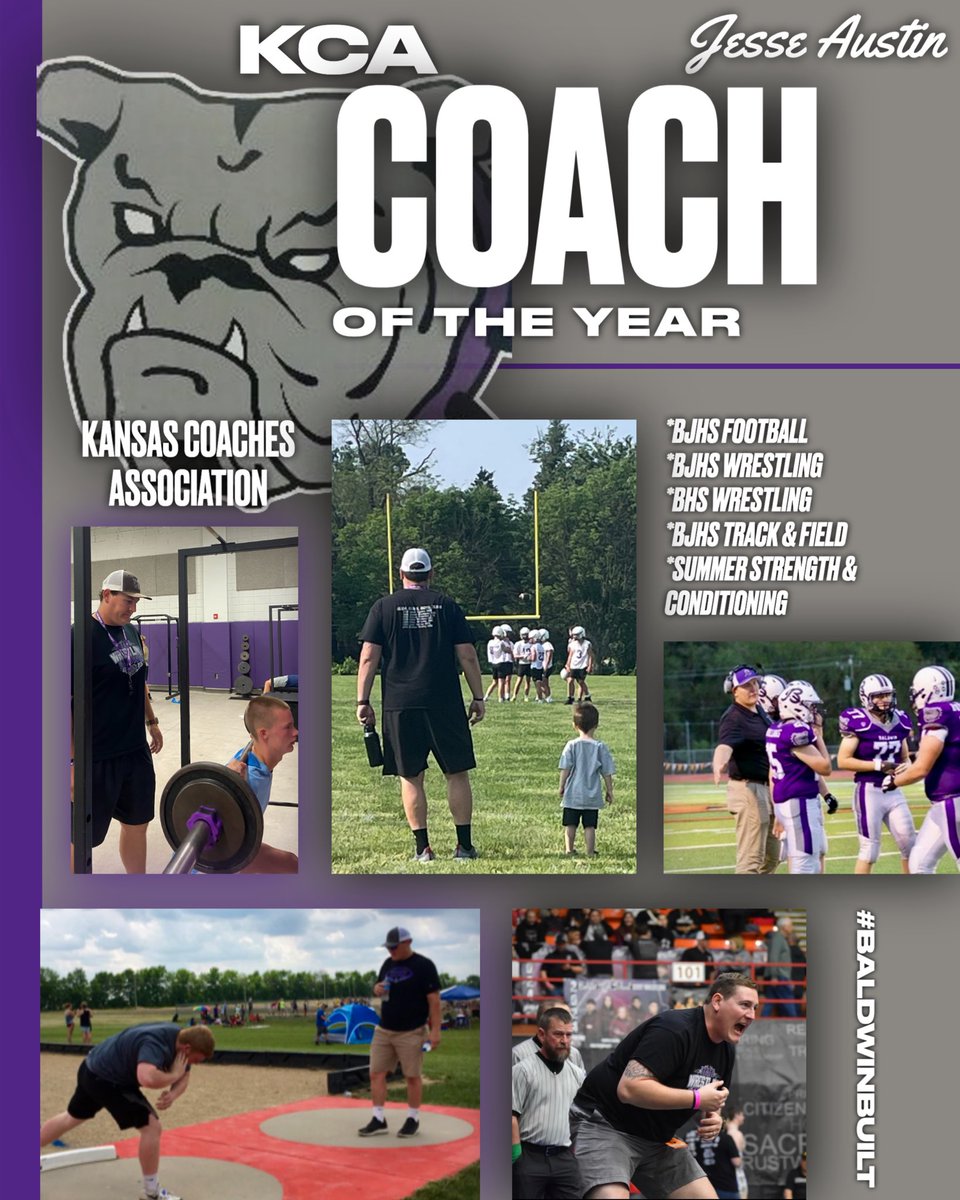 Bulldog Bulletin (@bhsbulletin348) on Twitter photo BJHS PE teacher & multi-sport coach Jesse Austin was recently named the 2024-25 Kansas Middle School Coach of the Year by Kansas Coaches Association👏👏 <a href="/usd348/">Baldwin City USD 348</a> <a href="/jesseaustin75/">Jesse Austin</a> BJHS PE teacher & multi-sport coach Jesse Austin was recently named the 2024-25 Kansas Middle School Coach of the Year by Kansas Coaches Association👏👏 <a href="/usd348/">Baldwin City USD 348</a> <a href="/jesseaustin75/">Jesse Austin</a>