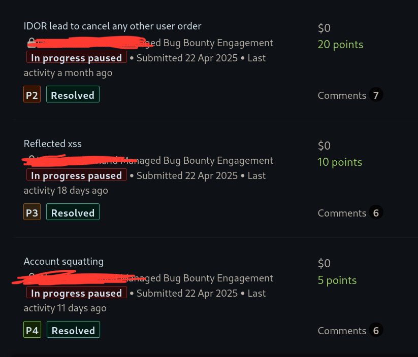 الحمد لله 

This should be writed 2 monthes ago 

But let me write it before WW3 begins 
(Hope they pay before it) 

Reflected xss from open 
redirect u=javascript:alert’1’ bypass WAF because alert(1) blocked I tried alert’1’ 

the other 2 just normal
#bugbountytip
#bugbountytips