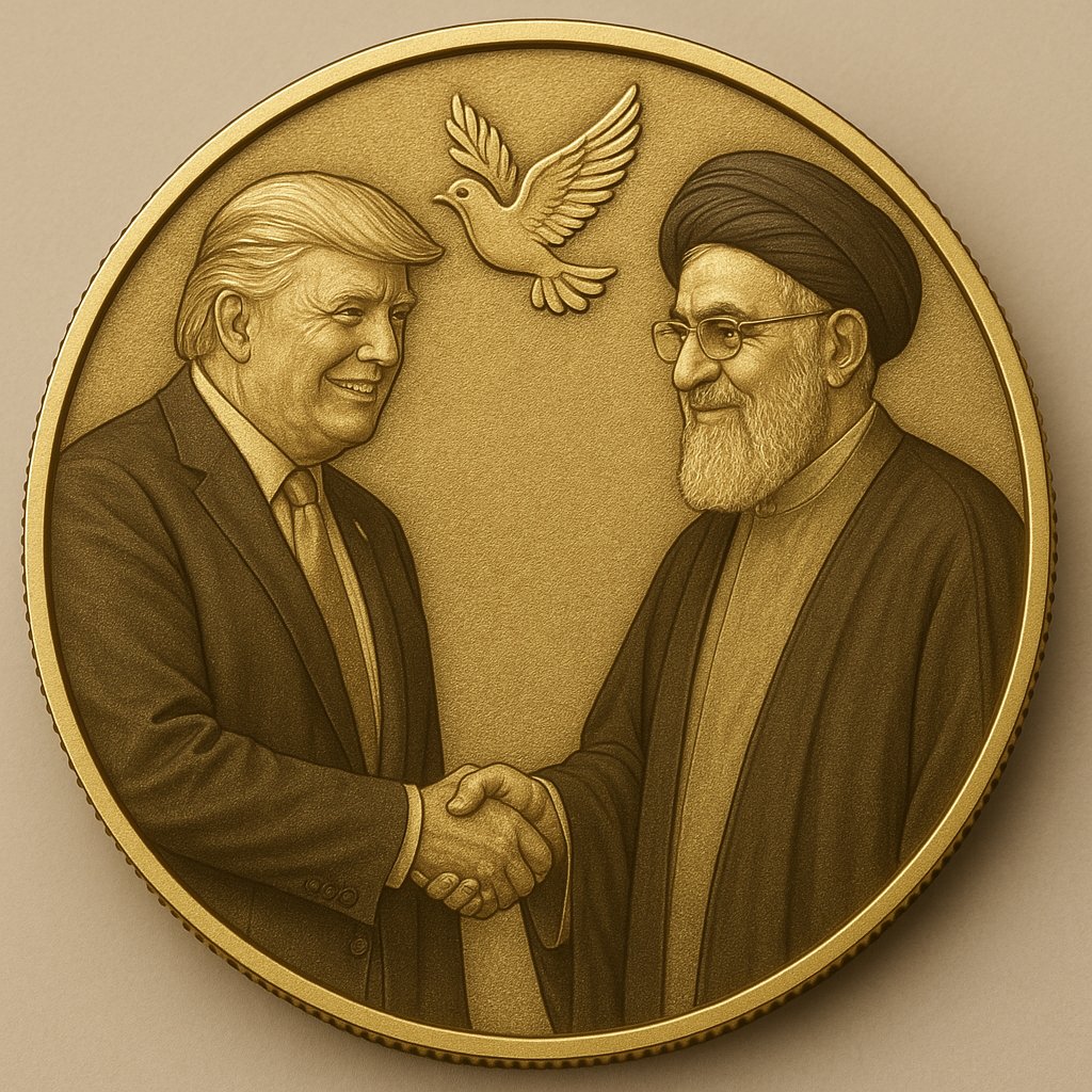 MemeCoinCentrL's tweet photo. Trump just brokered peace — now it’s on-chain.

🕊️ CeaseFireCoin ($CFC) is live.
👉 https://t.co/ozWDJXQKN3
#CeaseFireCoin #PumpFun #MemeCoin #TrumpCoin #Solana https://t.co/qo0wBgno8M