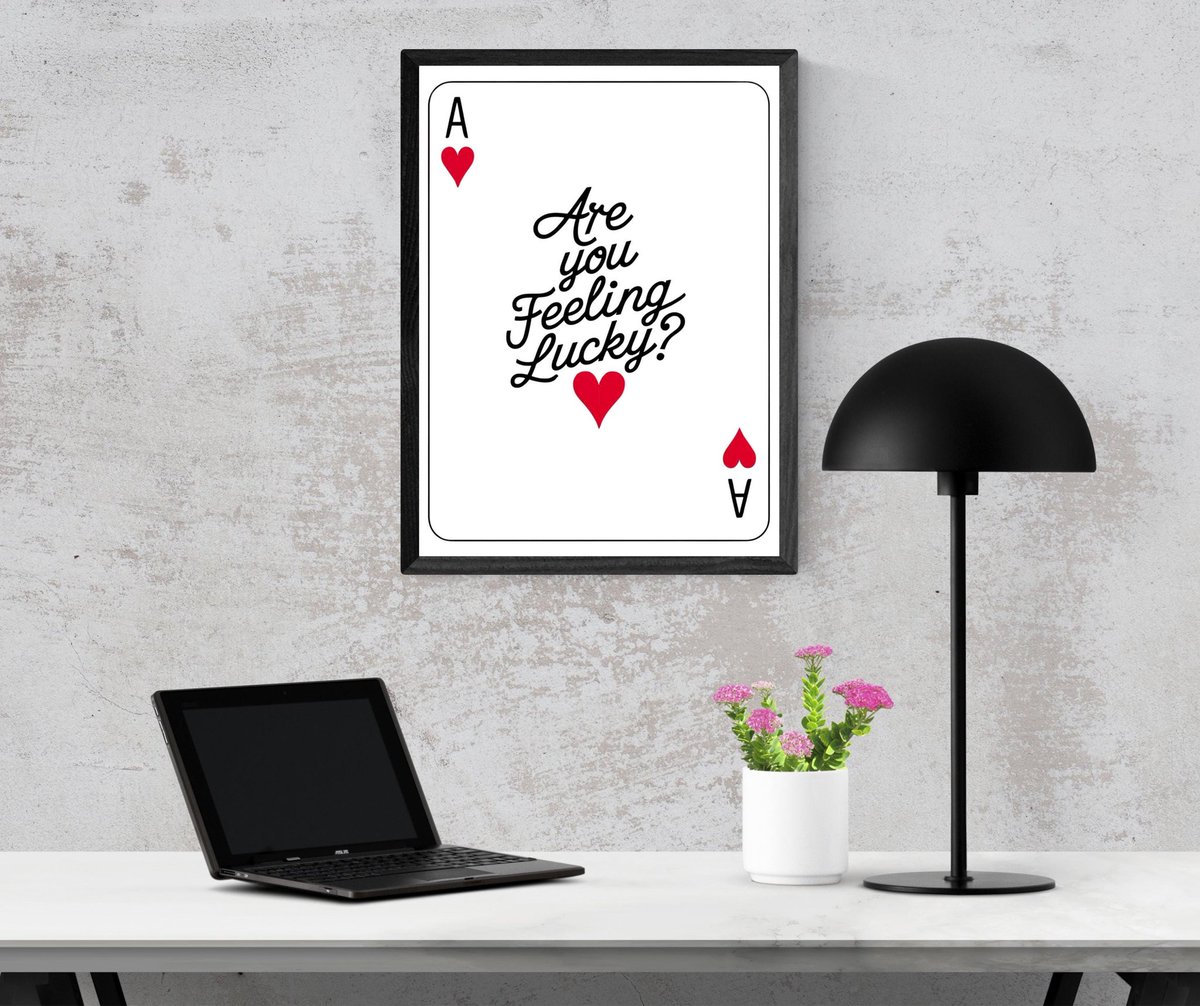 CMHPrints's tweet image. Add a playful spark to your space with this "Are You Feeling Lucky?" printable featuring a bold Ace of Hearts design cmhearts.etsy.com/listing/431002… #spdc #ukbiz #UKHashtags #SocialMedia #etsyshops #etsyfinds #etsystore #artwork #giftideas