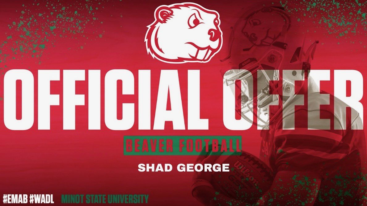 Shadgeorge8's tweet image. After a great camp and conversation with @Coach_D_Mac I am beyond blessed to have received my 1st d2 offer from Minot State #AGTG