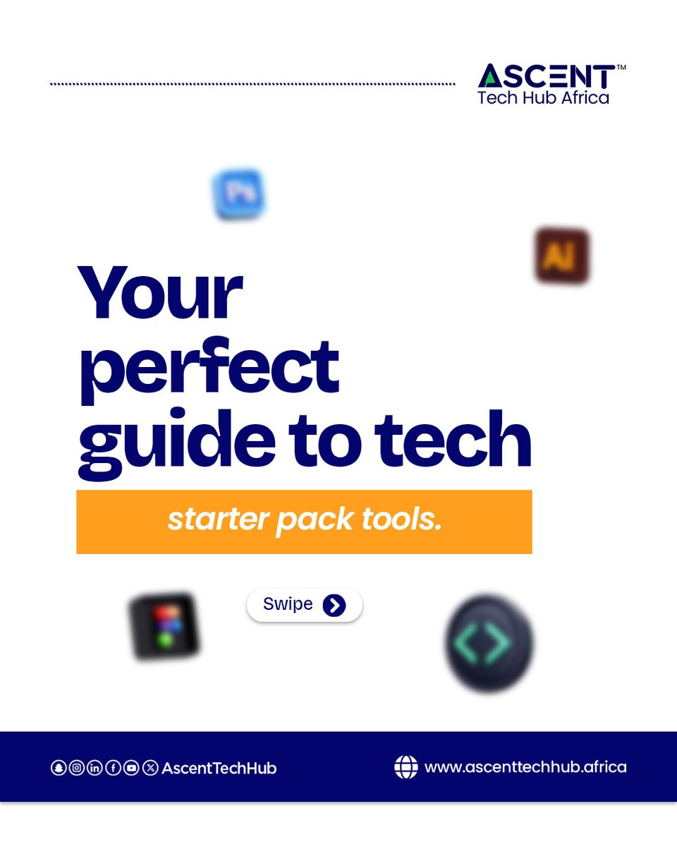 AscentTechHub's tweet image. Efficiency isn’t optional, it’s strategic.

Here are 4 tools every tech-driven mind should be using.

Which do you swear by?

#TechStarterPack #AscentTechHub #SmartWork #ProductivityTools #DigitalSkills #WorkSmarter #TechCareer #Ascent #AscentTechHubAfrica #10MMinusOne