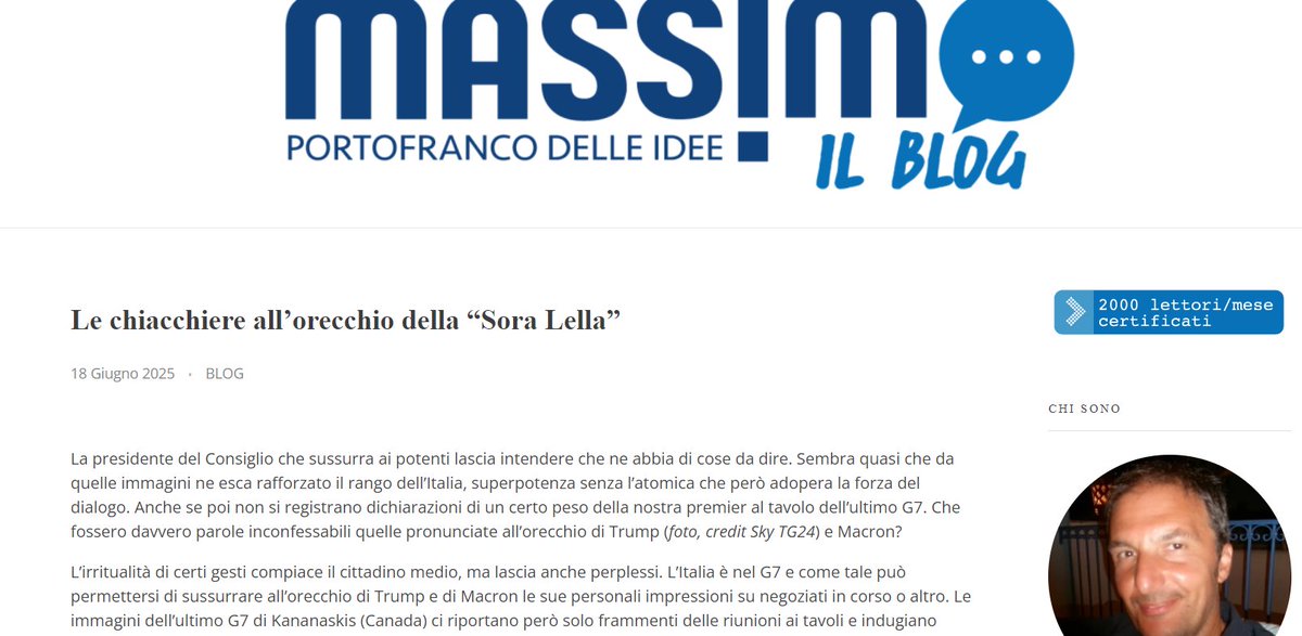 Ormai è la Sora Lella   per tutti, muoro 🤣🤣🤣🤣
Si pagano i diritti a <a href="/lvoir/">Liviana</a>  però😜
massimoilblog.it/2025/06/18/le-…