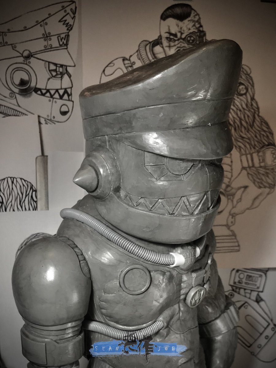 Seanjob_X's tweet photo. THE IRON CLAW - SUPREME LEADER GORDO
Robot head (additional head sculpt)

#sotakutoys #brackmetal #brackmetaltoys #sofubi #softvinyltoy #sofvitokyo #ソフビ #arttoy #designertoy #vinyltoys  #Sculpture #prototype  #Artist #SeanJob #喪作 #原型師 #搪膠 https://t.co/5RTvNEeGLa