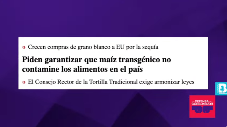 SinEmbargoMX's tweet image. El Consejo Rector de la Tortilla Tradicional alertó que el incremento de las importaciones de maíz de EU genera preocupación por su posible origen genéticamente modificado

🔴 #EnVivo ¬ #EnDefensaDelConsumidor
youtu.be/2pXg0apCPHI