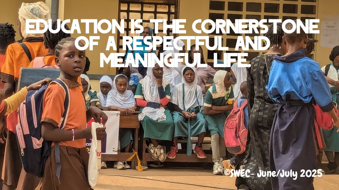 SahelSwec's tweet photo. "Education is the cornerstone of a respectful and meaningful life."
#SWEC
#EducationForAll
@EAA_Foundation @EduCannotWait @unicefcameroon @GPforEducation https://t.co/CI1KRF9WL6