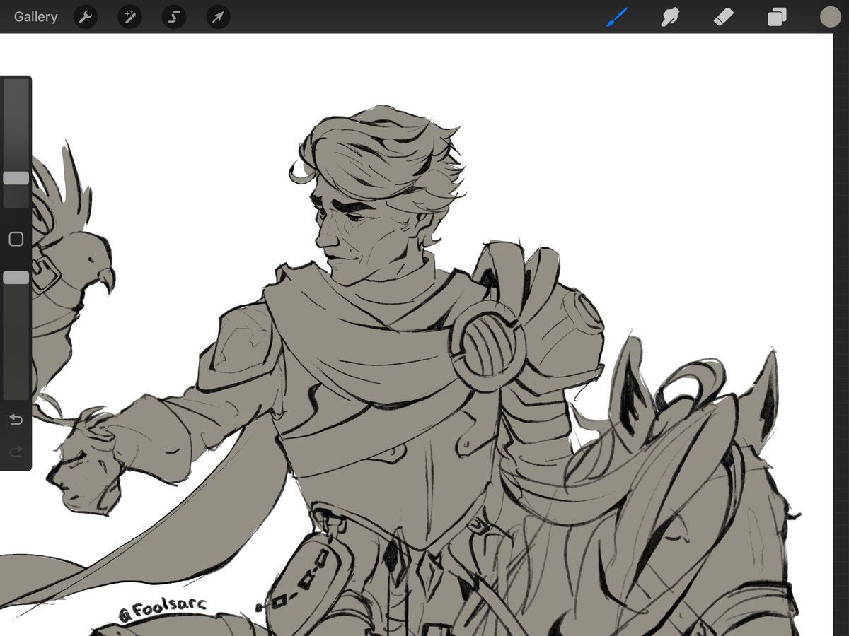 foolsarc's tweet image. This may be my favourite viktor I’ve drawn ever