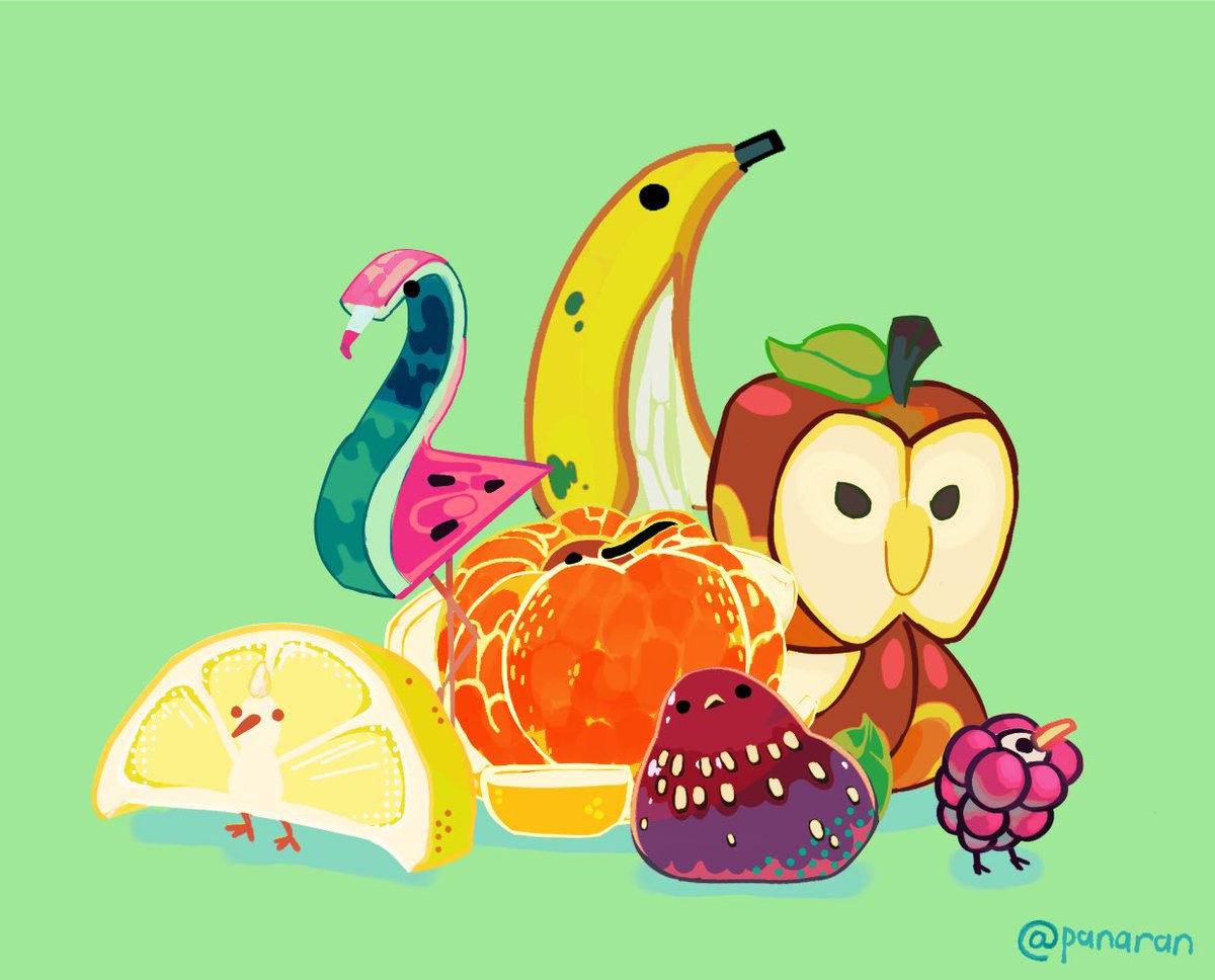 PanaranArts's tweet photo. Consider this: bird fruit??? https://t.co/CPutigNJCa
