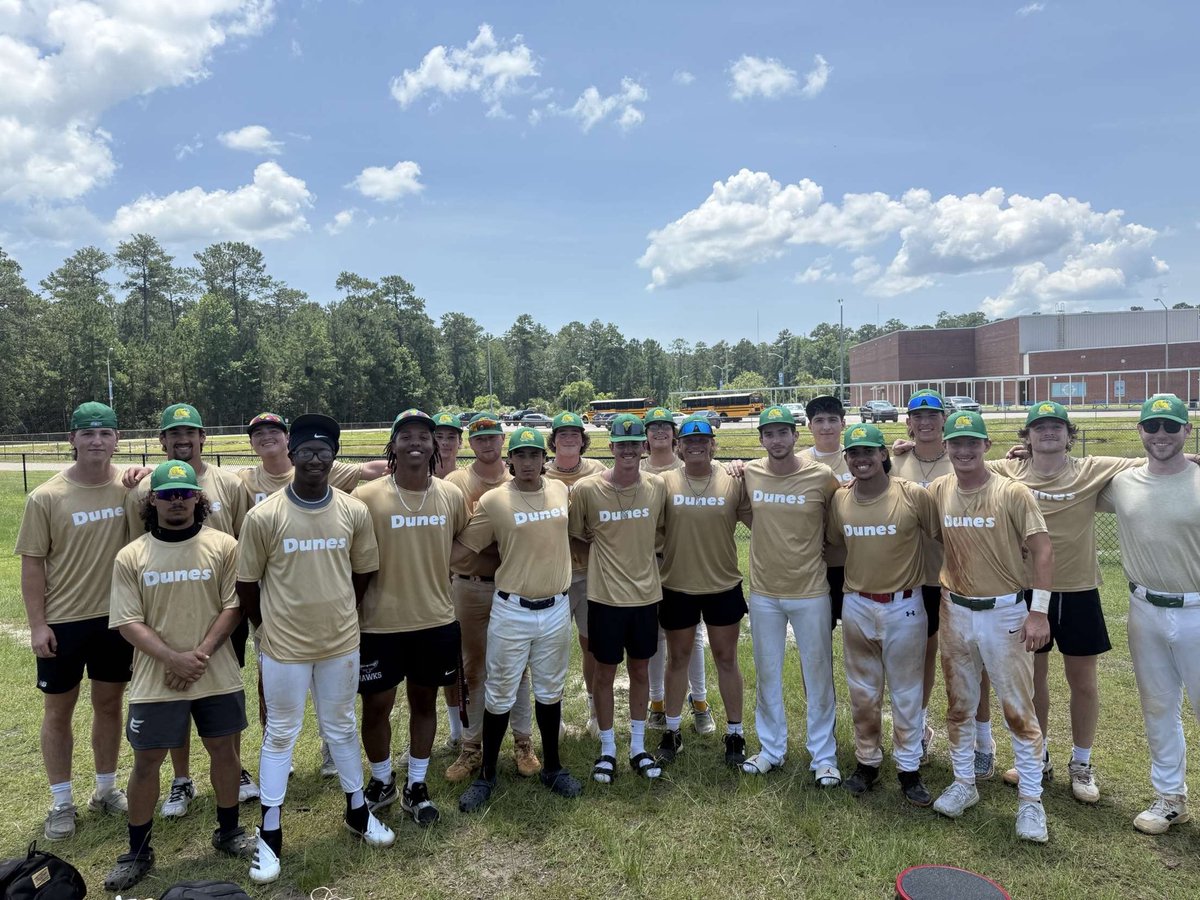 Couldn’t have asked for a better year 1! Thank you to these young men and their families for coming down and playing baseball at the beach! Until next year, Roll Dunes!