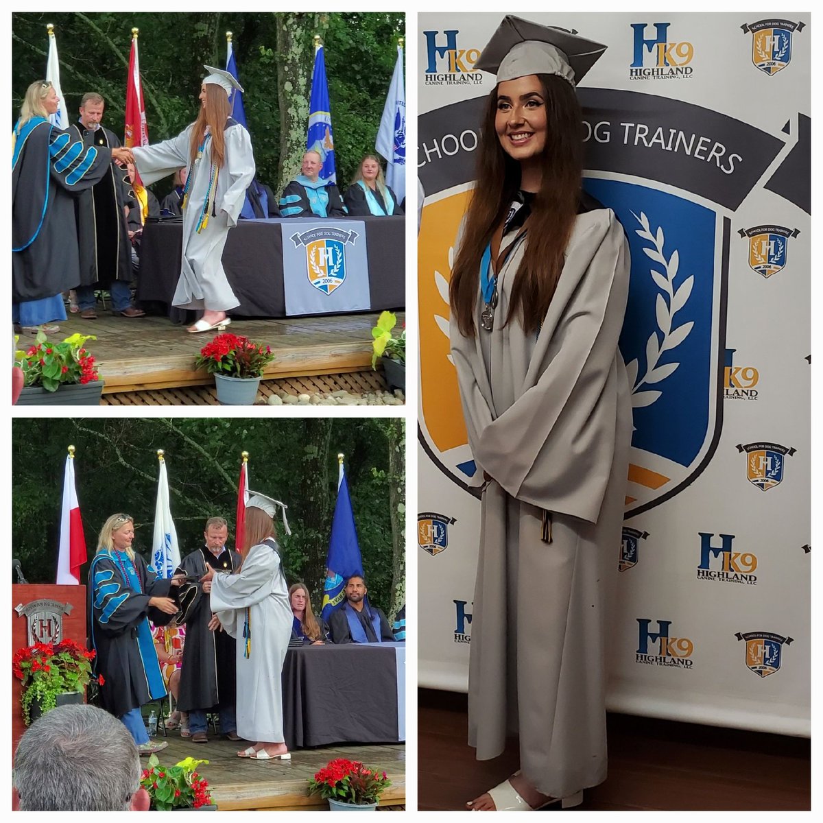 boringcybermusk's tweet photo. Congratulations 2 Hannah on her graduation from Highland Canine Training in NC.
So proud of her achieving high honors,&only 1 of 2 students in the class 2 receive the Apha Beta Kappa Honor award.Also 4 accepting the Highland internship.What a incredible yr 4 her #mastertrainer❤️ https://t.co/qK2qlwVb5B