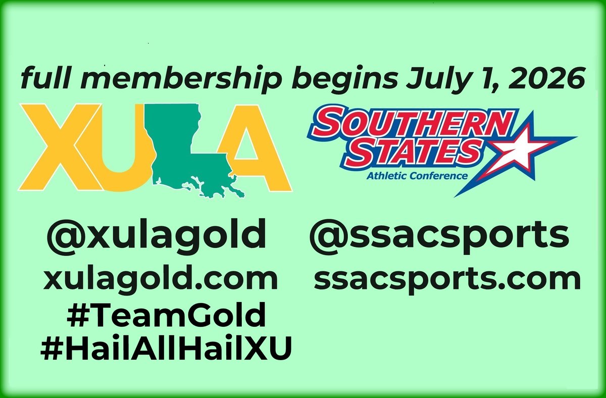 XULA Athletics tweet media