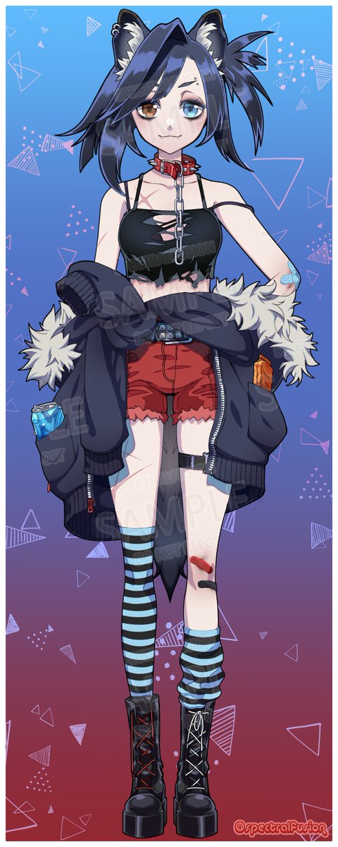 spectralfusion's tweet image. Ready To Rig: Scrappy Punk Dog Girl VTuber Adoptable is now up for auction! 🦴💗🐺 
Follow the link below to place a bid! 
ych.commishes.com/auction/show/4…