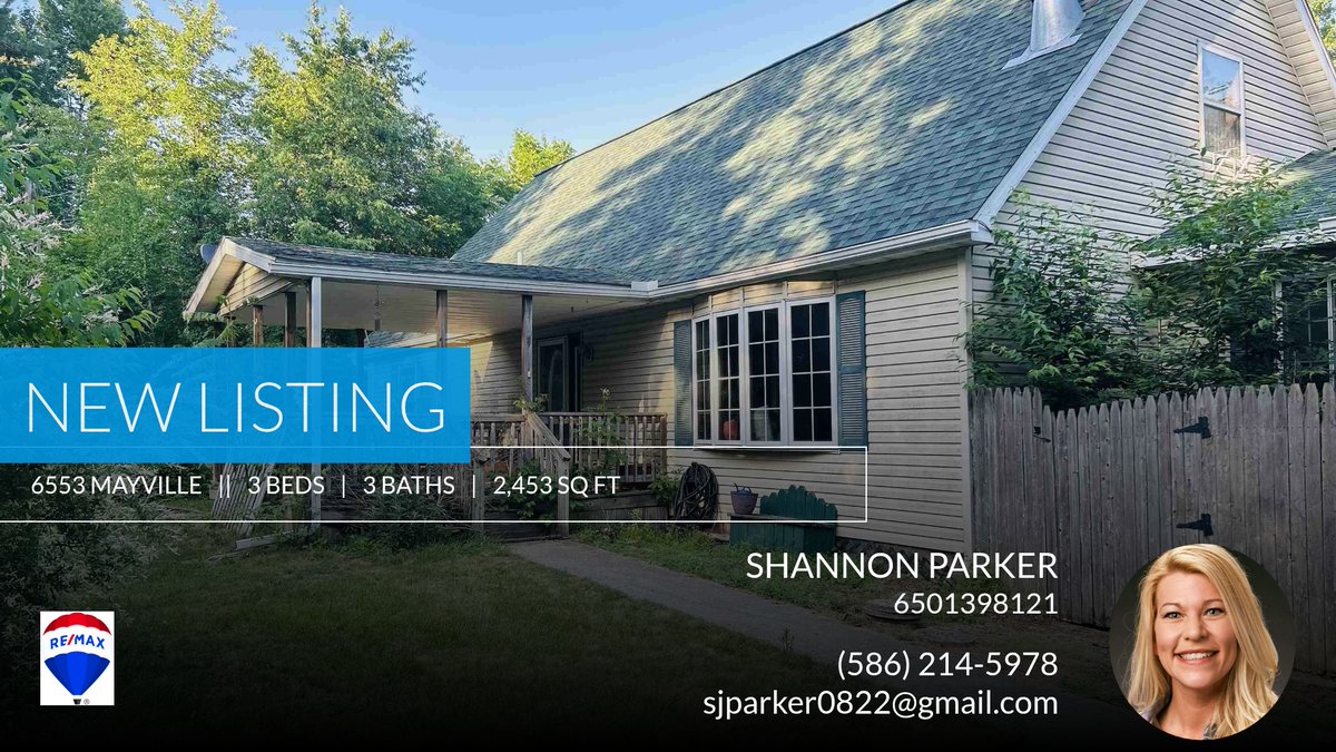 sparkerREMAX's tweet photo. 📍 New Listing 📍 Take a look at this fantastic new property that just hit the market located at 6553 Mayville in Clifford. Reach out here or at (586) 214-5978 for more information https://t.co/c0kG6Z8v34 https://t.co/kBxBNoMQuS