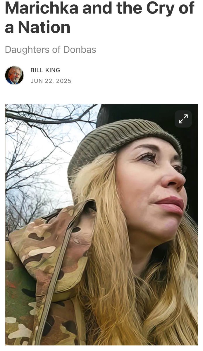 In tears reading this moving article by <a href="/billkingpiano/">Bill King</a> about Marichka’s new song “4.5.0.” from our Daughters of Donbas project, Songs of Stolen Children

billkingpiano.substack.com/p/marichka-and…