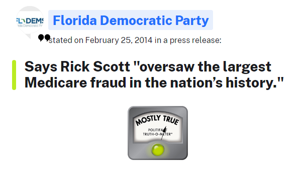 MatHelman's tweet image. No, @SenRonJohnson, Rick Scott is NOT an expert on Medicaid.

@SenRickScott IS an expert on Medicare Fraud.

#FlaPol #FLSen #WISen #wipolitics #Medicaid #Medicare @FlaDems @WisDems