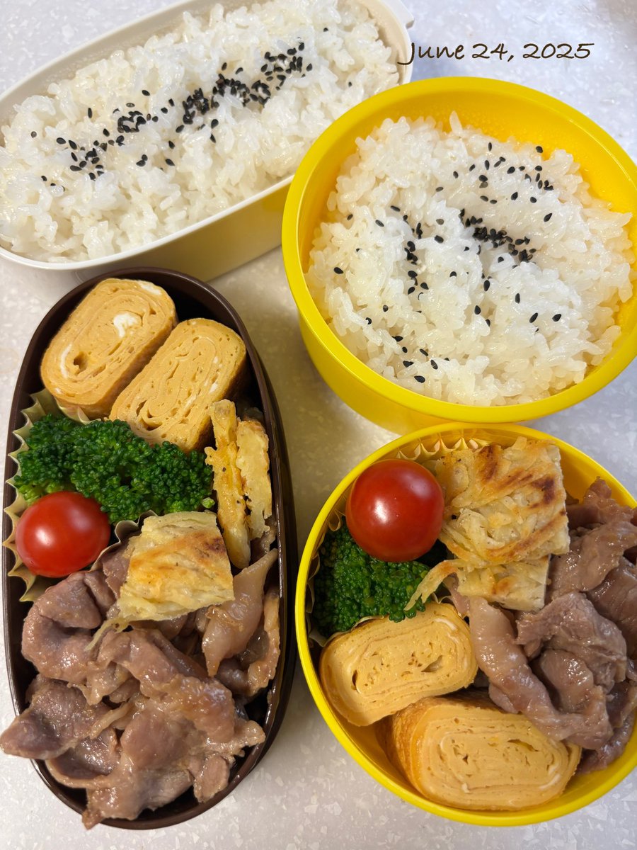 YURI39833164's tweet photo. おはようございます。
生姜焼き弁当。
#お弁当記録 #お弁当作り楽しもう部 https://t.co/6DUEml4XVI