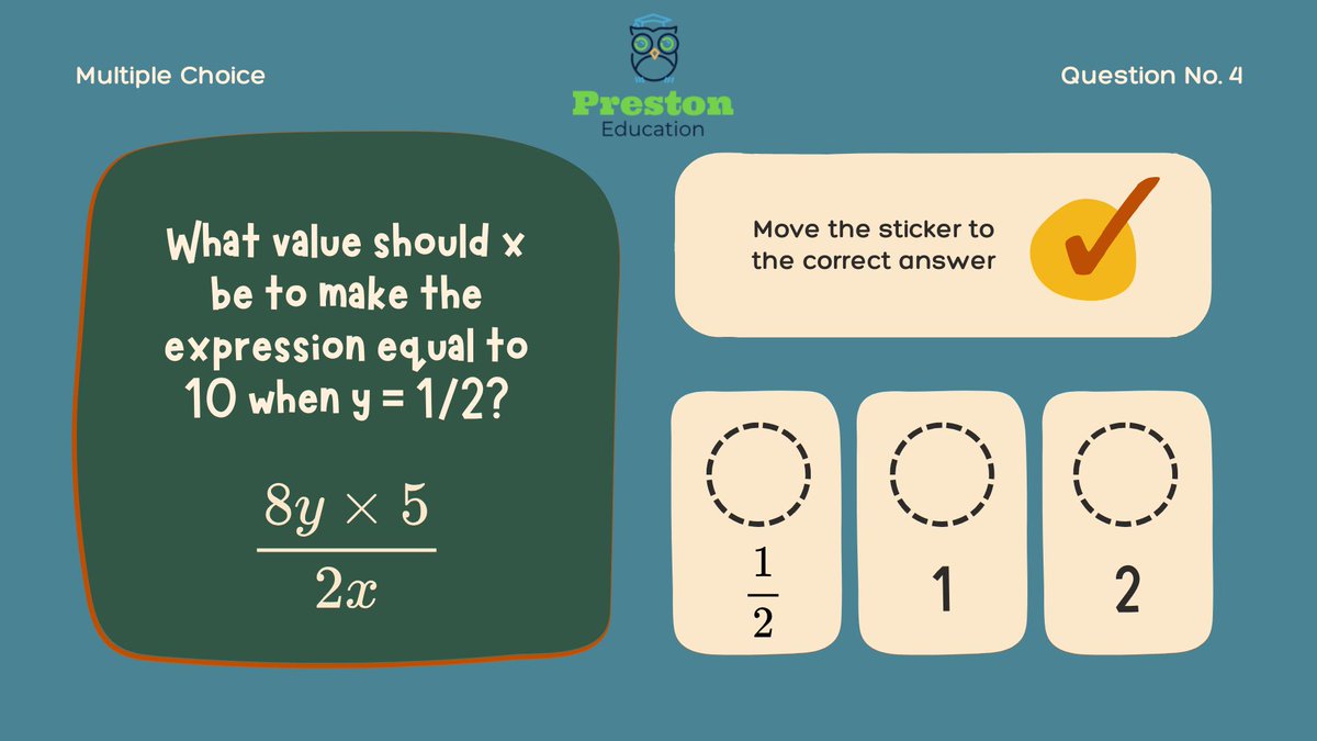 prestonedu1's tweet image. 🤔 Think you can solve this? What value should X be to make the equation equal 10 when y=1/2? Drop your answers below! 💬 Let's see who can figure it out first! Visit us at wix.to/357OhYm #MathChallenge #LearningTogether #FunWithNumbers