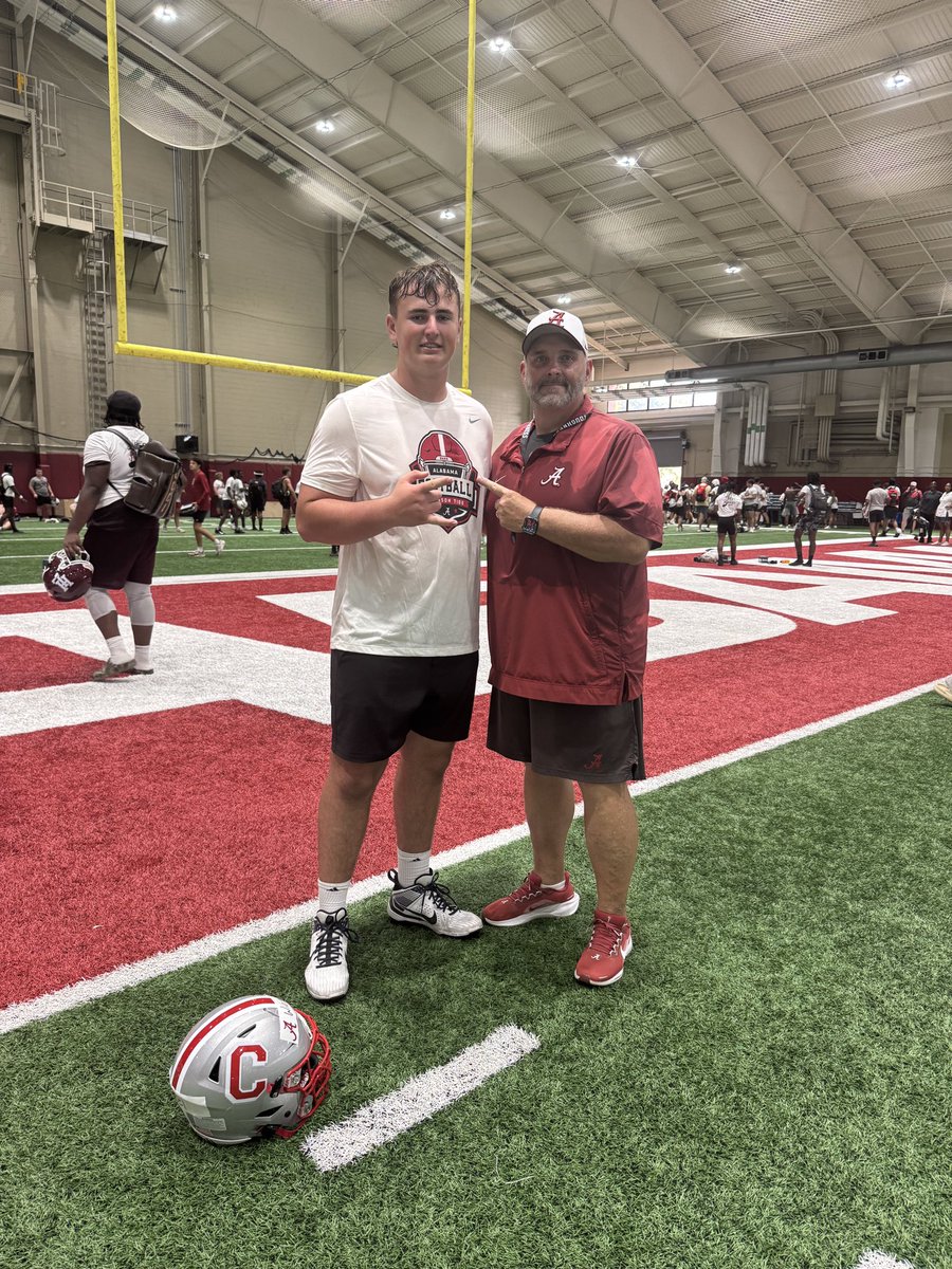 CarlWeigel_1's tweet image. Had a great time in Alabama! Thanks to all the coaches who made it happen. @CoachCKap @PGregorian @BrandonHuffman