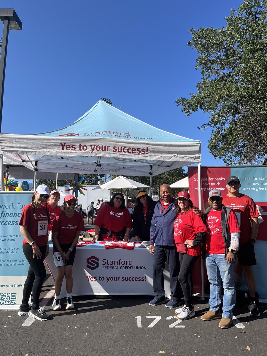 We were proud to help sponsor the amazing Summer Scamper to help raise funds to benefit <a href="/LPFCH/">Lucile Packard Foundation</a>. Our team scampered alongside other caring members of the Stanford community, and Stanford FCU members can still donate through Digital Banking to double their impact thru June 30. ❤️❤️