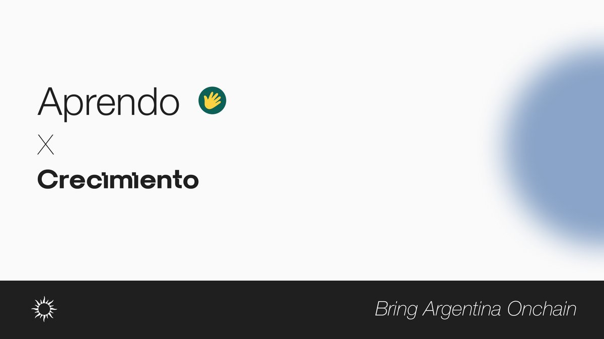Crecimiento 🌞 (@crecimientoar) on Twitter photo APRENDO
<a href="/APRENDOlatam/">APRENDO 👋🏼</a> is Crecimiento’s Social Impact Partner. Together, we’ll lead onboarding initiatives focused on vulnerable sectors of the population — using Web3 not just as a tech leap, but as a tool for inclusion. From workshops to dedicated activations, Aprendo helps APRENDO
<a href="/APRENDOlatam/">APRENDO 👋🏼</a> is Crecimiento’s Social Impact Partner. Together, we’ll lead onboarding initiatives focused on vulnerable sectors of the population — using Web3 not just as a tech leap, but as a tool for inclusion. From workshops to dedicated activations, Aprendo helps
