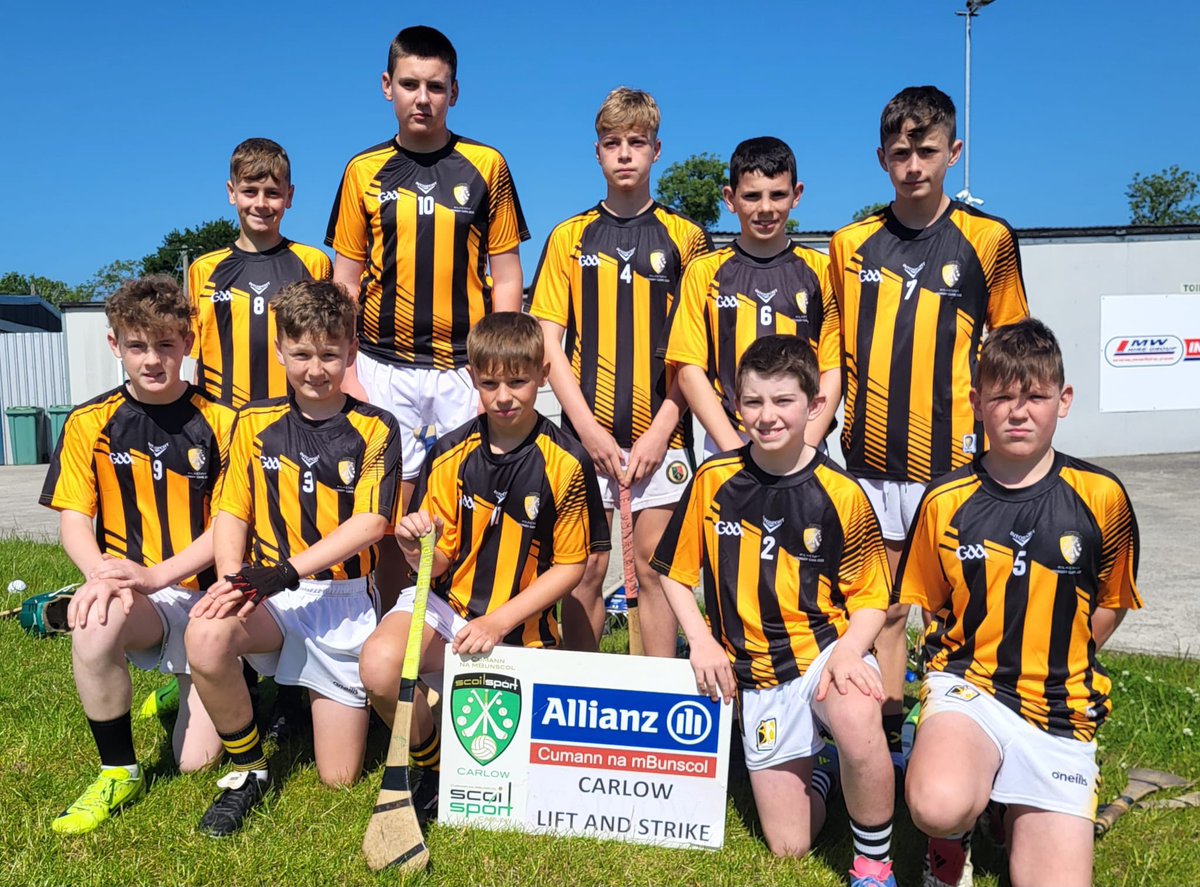 The <a href="/AllianzIreland/">Allianz Ireland</a> ‘Lift and Strike’ competition took place in Fenagh CoE last week with teams from <a href="/CnmbDublin/">CnmB Dublin</a> <a href="/RackardLeague/">Rackard League</a> <a href="/LaoisSchoolsGAA/">LaoisSchoolsGAA</a> &amp; <a href="/CumannnamBunsco/">CumannnaMí</a> 
Well done to the Carlow pupils who hailed from St Brigid’s Bagenalstown, Myshall NS, <a href="/BorrisNS/">Borris NS</a> and <a href="/EoghainUi/">Gaelscoil Eoghain Uí Thuairisc</a> 👏🏼