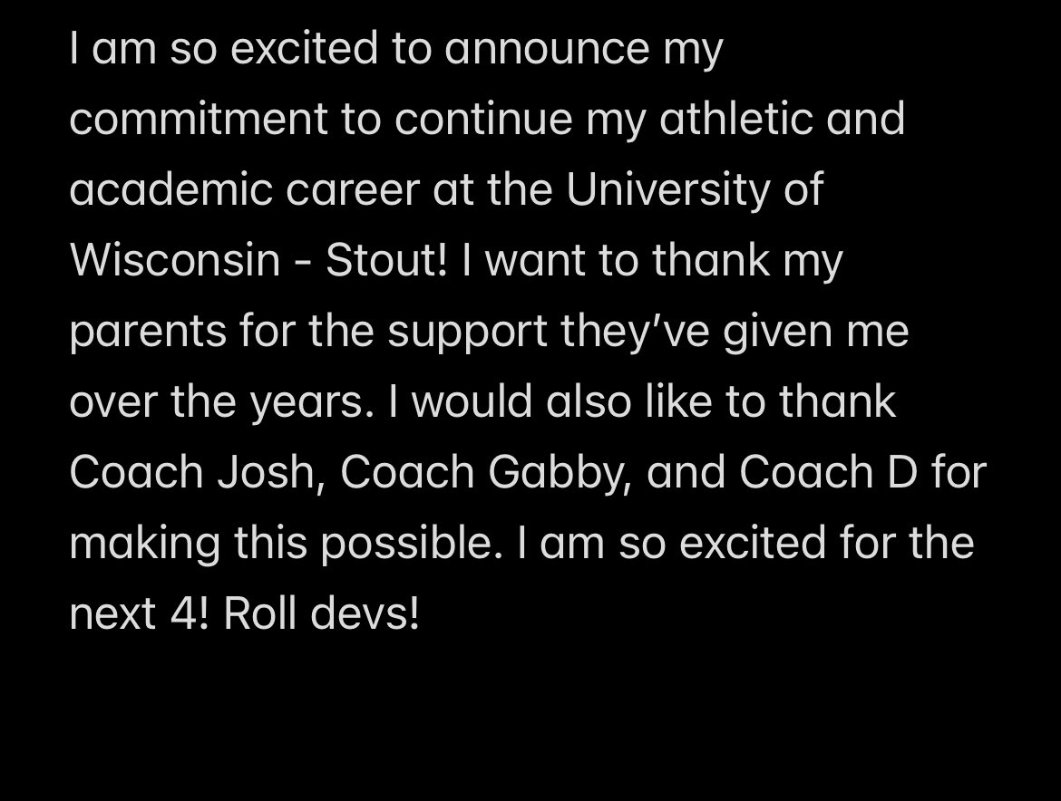 FUTURE BLUE DEVIL!! <a href="/uwstoutsoftball/">UW Stout Softball</a> <a href="/CheetahsBaer/">Chicago Cheetahs 18u Baer</a>