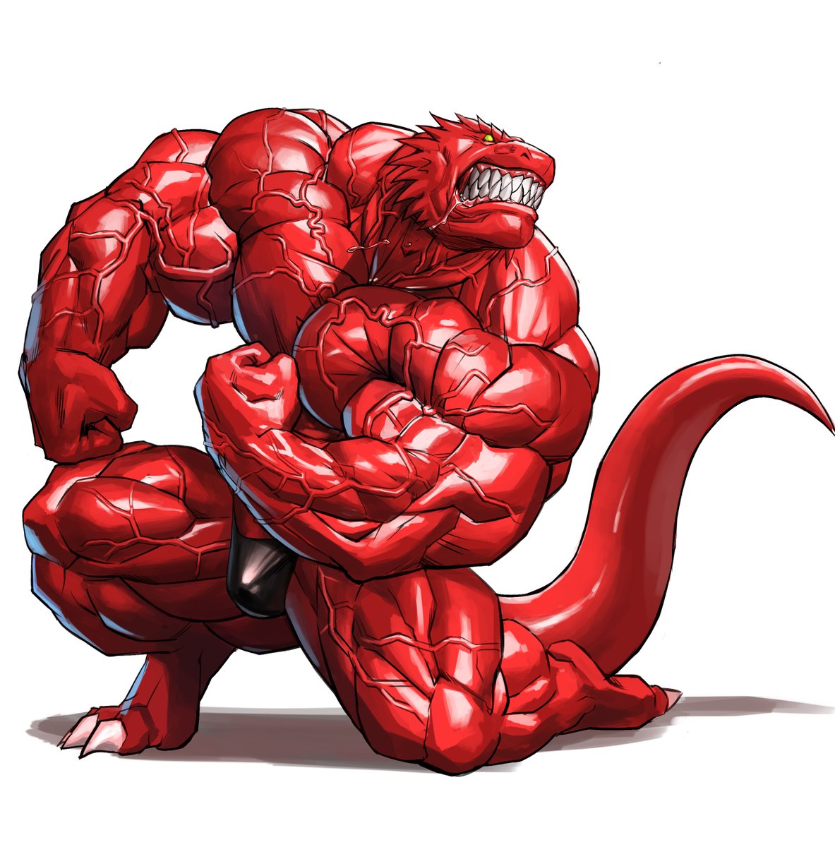 Sorry for not posting anything, lots of things to do in everyday life. Please enjoy this Brunder doing some challenging posing and flexing, while tensing those muscles among other things 😉

🎨 by the very talented Echin