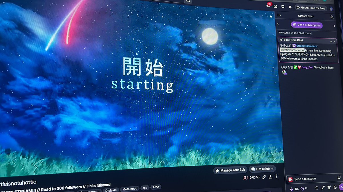 Subathon STARTS NOW!! Join up!!!!

Twitch.tv/scottieisnotah…

<a href="/ReignAboveGG/">Reign Above</a>