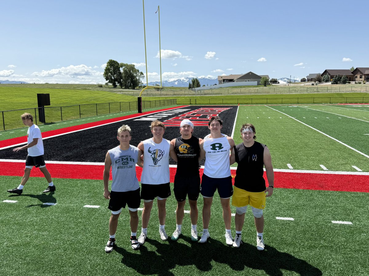 Kane Mahlum (@kane3408) on Twitter photo Thanks <a href="/CoachNourse_UMW/">Ryan Nourse</a> and <a href="/UMWFootball/">University of Montana Western Football</a> for a great camp in Dillon, Montana. I had a great time competing and showing my skills!
<a href="/AJwilson237/">AJ Wilson</a> <a href="/Hagen3541/">Aric Hagen</a> <a href="/dart_gregg/">Gregg Dart</a> <a href="/BCuchine3/">Bryce Cuchine</a> <a href="/rustlerhawg/">Ryan Anderson</a> <a href="/CMRFootball/">CMR Football</a> #RFTB Thanks <a href="/CoachNourse_UMW/">Ryan Nourse</a> and <a href="/UMWFootball/">University of Montana Western Football</a> for a great camp in Dillon, Montana. I had a great time competing and showing my skills!
<a href="/AJwilson237/">AJ Wilson</a> <a href="/Hagen3541/">Aric Hagen</a> <a href="/dart_gregg/">Gregg Dart</a> <a href="/BCuchine3/">Bryce Cuchine</a> <a href="/rustlerhawg/">Ryan Anderson</a> <a href="/CMRFootball/">CMR Football</a> #RFTB