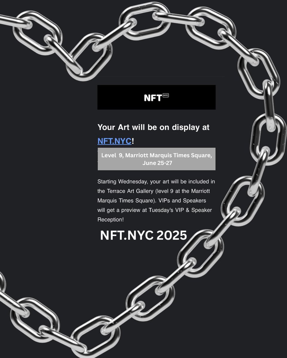 KayxCheung's tweet photo. 🔜My art will be included in the Terrace Art Gallery (level 9 at the Marriott Marquis Times Square) @NFT_NYC 2025 , June 25-27!  I´d appreciate it if someone could take lots of pics &amp; send it to me! #NFTNYC2025 https://t.co/7p2s52RTej