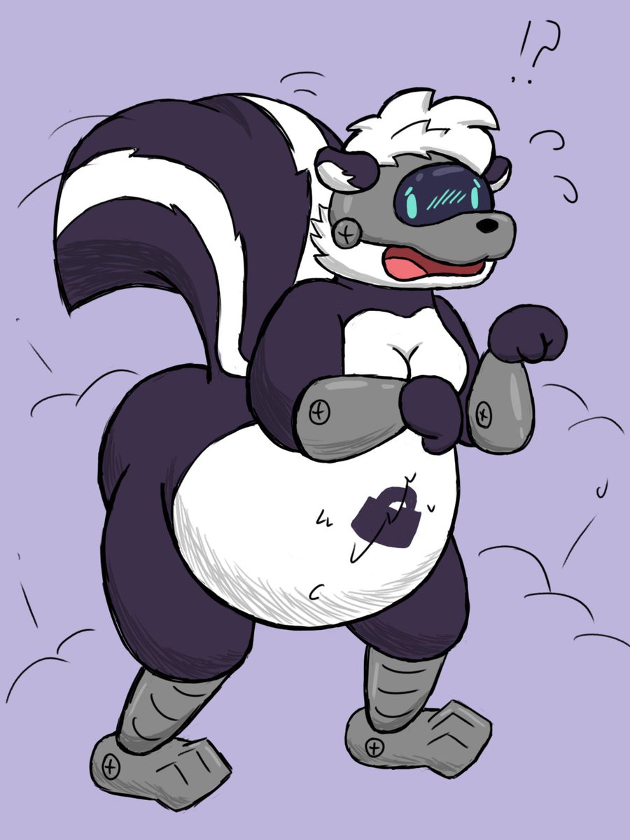 Got talked into being a skunk again for a little bit by some friends
Ill admit they've grown on me a lot and its hard to say no to the big stripped tail like that
Should be back to normal soon tho!....
I think...... >~<