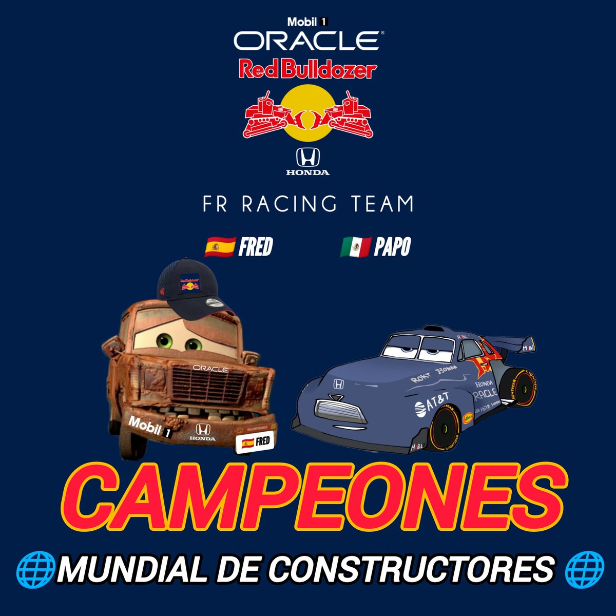 PapoCocheChulo's tweet photo. @FredOxidado PERO FRED, SOMOS CAMPEONES DE CONSTRUCTORES GRACIAS A TI

SIN TI HABRÍA GANADO ALPINE O WILLIAMS https://t.co/WiMe6deRX4